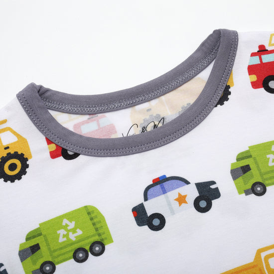 2 Piece PJ Set - Trucks