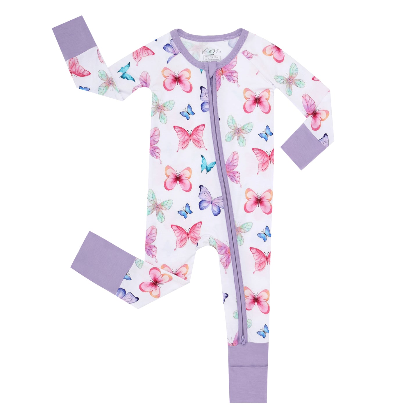 Convertible Baby Romper - Butterfly