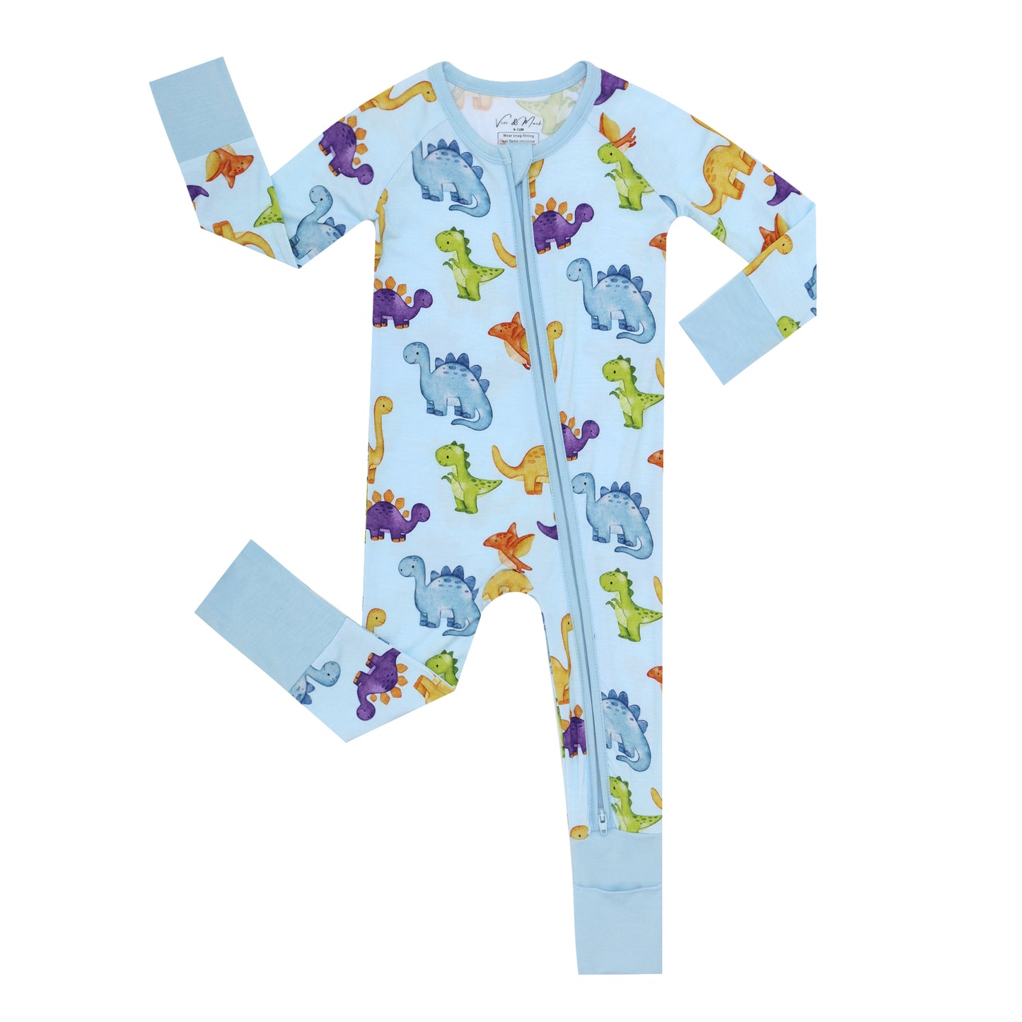 Convertible Baby Romper - Dinos