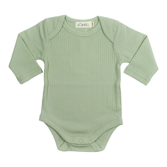 Organic Cotton - Long Sleeve Onesie (Green)