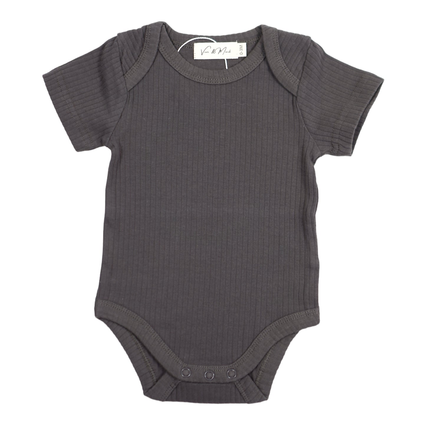 Organic Cotton - Short Sleeve Onesie (Shadow)