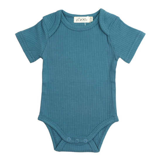 Organic Cotton - Short Sleeve Onesie (Blue)