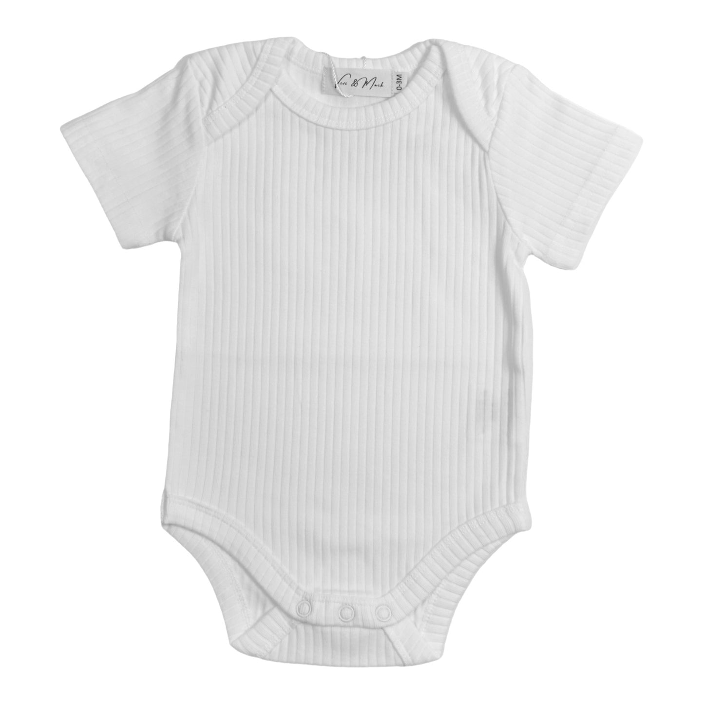 Organic Cotton - Short Sleeve Onesie (White)